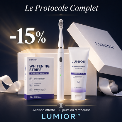 Le Trio Éclat LUMIOR™ Blanc — Routine Complète 3-en-1